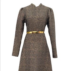 Heera Black and Gold Formal Dress